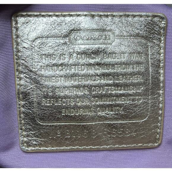 Coach F16584 Lexi Woven Butterfly Shoulder Bag & Matching Wristlet - Picture 12 of 13